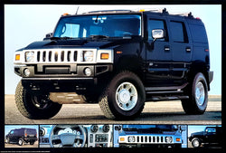 Hummer Truck "Black Stealth" Customized Hummer Poster - Wizard & Genius 2003