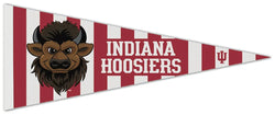 Indiana Hoosiers "Hoosier the Bison" NCAA Official Premium Felt Collector's Pennant - Wincraft