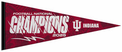 *SHIPS 2/2* Indiana Hoosiers 2025 NCAA Football National Champions Felt Collector's Pennant - Rico Inc.