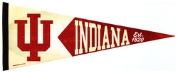 Indiana Hoosiers NCAA College Vault 1950s-Style Premium Felt Collector's Pennant - Wincraft Inc.