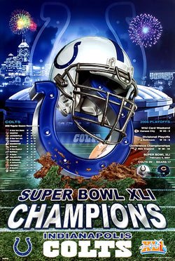 Indianapolis Colts "Glory" (Super Bowl XLI Champions) Poster - Action Images 2007