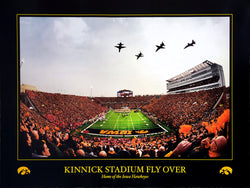 Iowa Hawkeyes Football Kinnick Stadium "Historic Flyover" (11/20/2010) Premium Poster