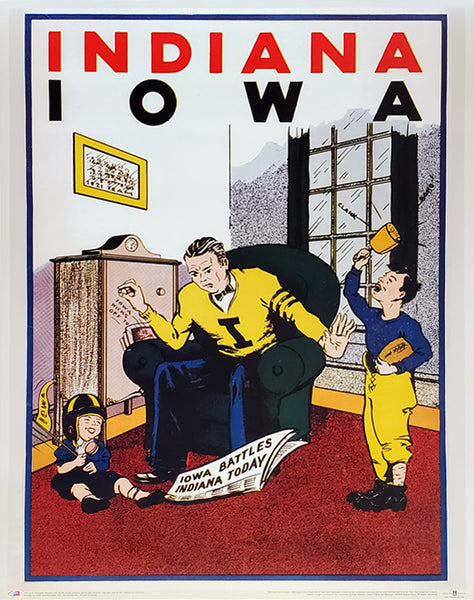 Iowa Hawkeyes "Indiana '31" Vintage Program Cover Reproduction 22x28 Poster - Asgard Press