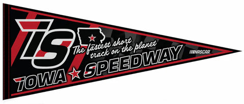 Iowa Speedway "Fastest Short Track" NASCAR Auto Racing Official Felt Collector's Pennant - Rico Inc.