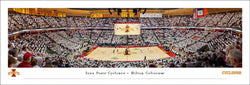 Iowa State Cyclones Basketball Hilton Coliseum Game Night Panoramic Poster Print - Blakeway 2024