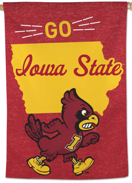 Iowa State Cyclones Retro-1970s-Style NCAA Team Logo NCAA Premium 28x40 Wall Banner - Wincraft Inc.
