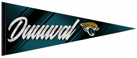 Jacksonville Jaguars "Duuuval" Official NFL Football Team Felt Pennant - Rico Inc.