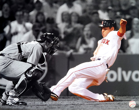 Jacoby Ellsbury "Sliding Home" (2009) Boston Red Sox Poster Print - Photofile 16x20