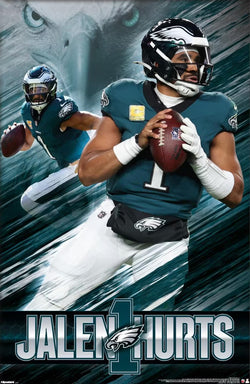 Jalen Hurts "Eagle-Eye" Philadelphia Eagles QB NFL Action Wall Poster - Costacos 2026