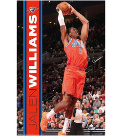 Jalen Williams "Action" Oklahoma City Thunder NBA Basketball Official Poster - Costacos 2026