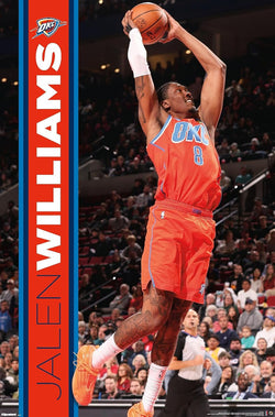 Jalen Williams "Action" Oklahoma City Thunder NBA Basketball Official Poster - Costacos 2026