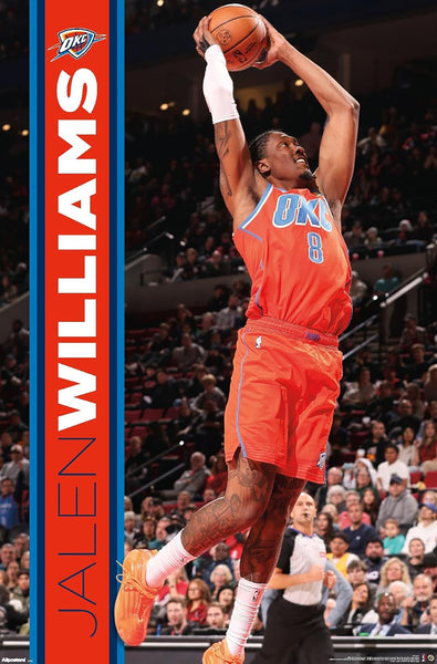Jalen Williams "Action" Oklahoma City Thunder NBA Basketball Official Poster - Costacos 2026