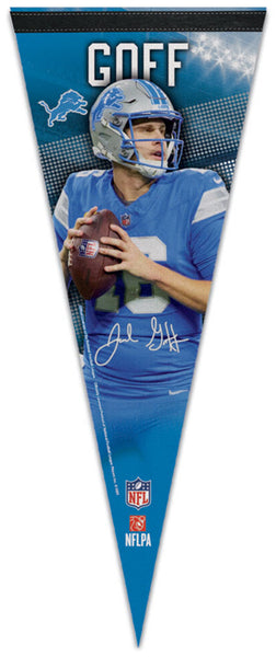 Jared Goff Detroit Lions NFL Signature Series Premium Felt Collector's Pennant - Wincraft 2025