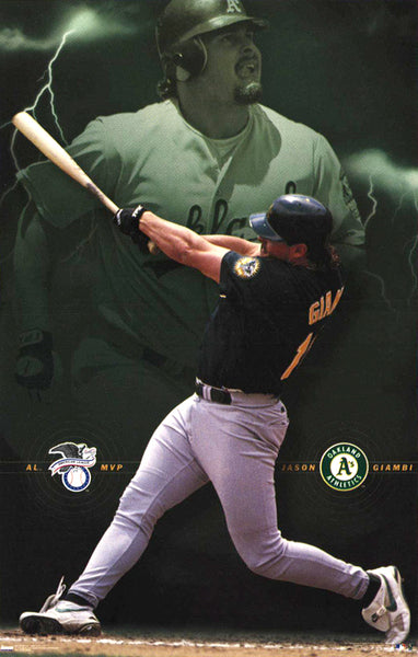 Jason Giambi "Superpower" Oakland A's MLB Action Poster - Costacos 2001