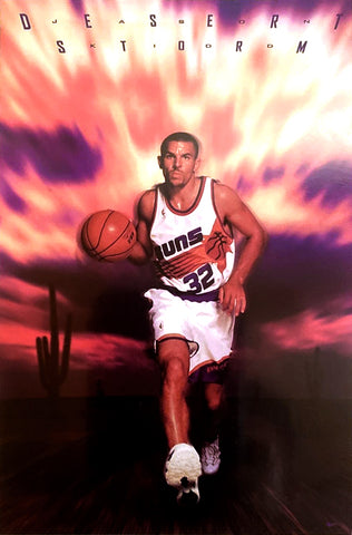 Jason Kidd "Desert Storm" Phoenix Suns NBA Action Poster - Nike 1998