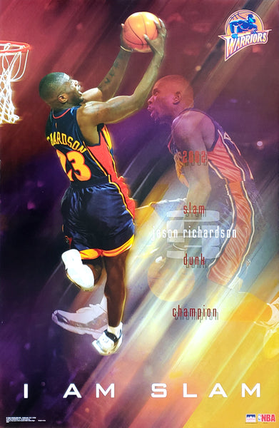 Jason Richardson "I Am Slam" Golden State Warriors Poster - Starline 2002