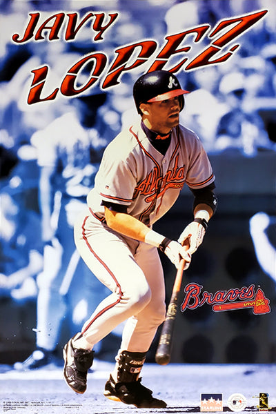 Javy Lopez "Superstar" Atlanta Braves MLB Baseball Action Poster - Starline 1999 - LAST ONE
