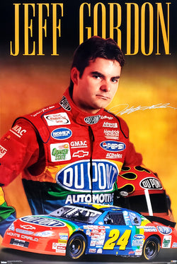 Jeff Gordon "The Man" NASCAR Signature Series Racing Action Poster - Costacos 2000