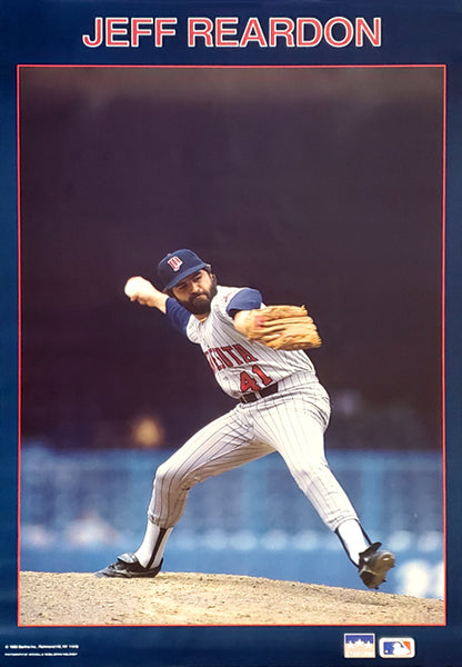 Jeff Reardon "The Closer" Minnesota Twins MLB Vintage Original Action Poster - Starline 1988