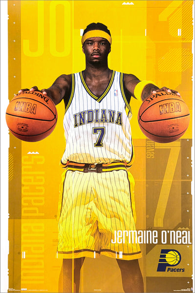 Jermaine O'Neal "Superstar" Indiana Pacers NBA Basktball Poster - Costacos 2003