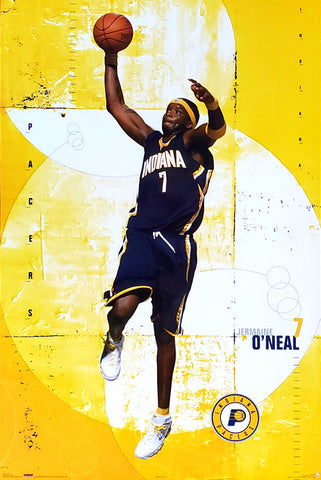 Jermaine O'Neal "Big Time" Indiana Pacers NBA Action Poster - Costacos 2006