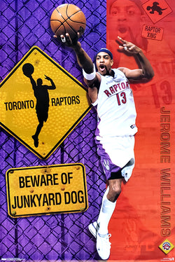 Jerome Williams "Beware Junkyard Dog" Toronto Raptors NBA Basketball Poster - Costacos 2001