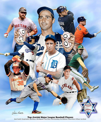 Top Jewish MLB Baseball Players of All-Time Poster - Wishum Gregory