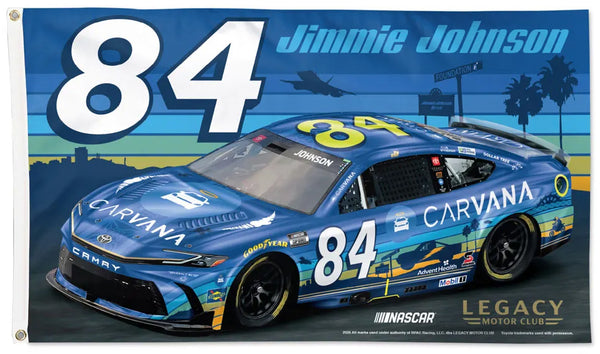 Jimmie Johnson NASCAR #84 Carvana Toyota Huge 3' x 5' Flag - Wincraft 2026