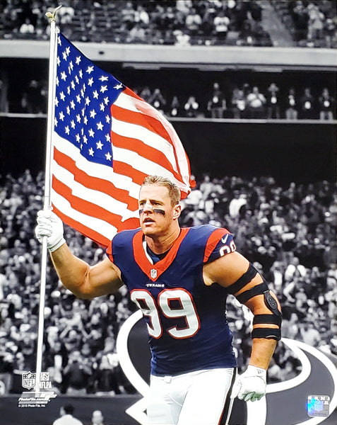 J.J. Watt "Patriot" Houston Texans Premium NFL Poster Print - Photofile 16x20