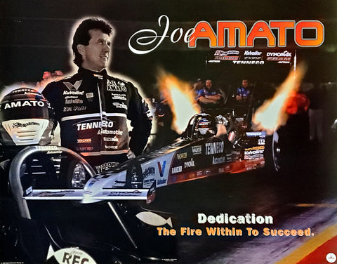 Joe Amato "Dedication" NHRA Hot Rod Racing Poster - SMR 1998