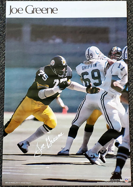 Joe Greene "Superstar" Pittsburgh Steelers Vintage Original Poster - Sports Illustrated by Marketcom 1979