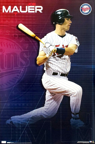 Joe Mauer "Superstar" Minnesota Twins MLB Baseball Action Poster - Costacos 2010