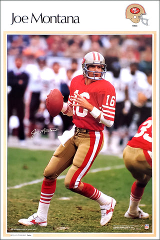 Joe Montana "Signature Series" San Francisco 49ers Poster - Marketcom Sports Illustrated 1987