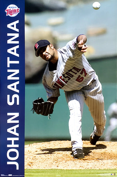 Johan Santana "Cy Action" Minnesota Twins Poster - Costacos 2005