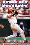 John Kruk "The Almighty" Philadelphia Phillies 1994 MLB Action Poster - Costacos Final Stock Collection