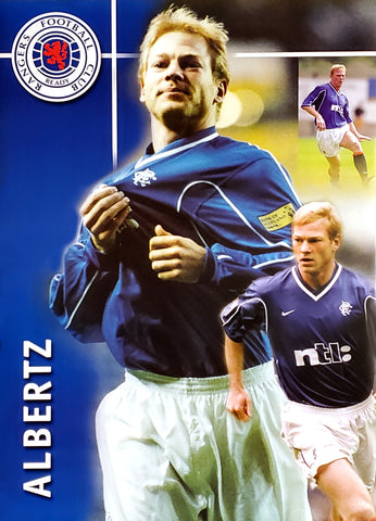 Jorg Albertz "Superstar" Glasgow Rangers Football Soccer Poster - U.K. 2000