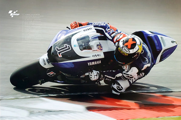 Jorge Lorenzo "Deep Lean" MotoGP Motorcycle Racing Poster - Pyramid (UK)