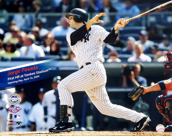 Jorge Posada 1st HR at New Yankee Stadium (2009) Premium Poster Print- Photoflie 16x20
