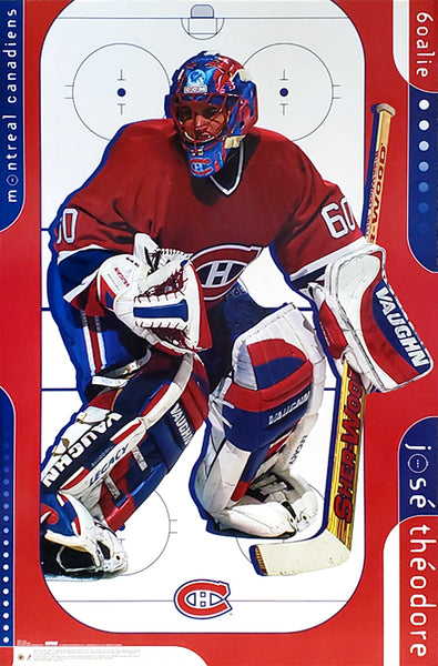 Jose Theodore "Superstar" Montreal Canadiens Goalie NHL Hockey Poster - Costacos 2002