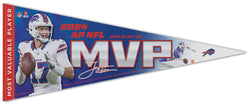 Josh Allen 2024 NFL AP MVP Buffalo Bills Premium Felt Collector's PENNANT - Wincraft