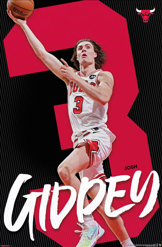 Josh Giddey "Superstar" Chicago Bulls Official NBA Basketball Poster - Costacos 2025