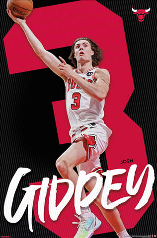 Josh Giddey "Superstar" Chicago Bulls Official NBA Basketball Poster - Costacos 2025