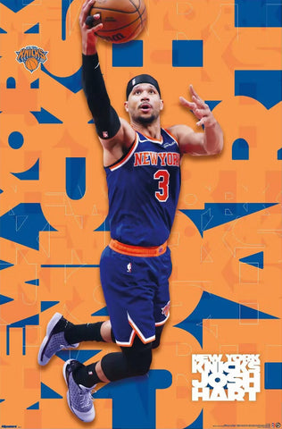 Josh Hart "Dynamo" New York Knicks NBA Basketball Action Poster - Costacos 2026
