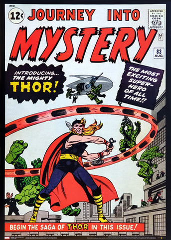 Journey Into Mystery #83 Introducing THOR (Aug. 1962) Cover POSTER Print - Asgard Press