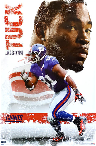 Justin Tuck "Superstar" New York Giants NFL Action Poster - Costacos Sports 2009