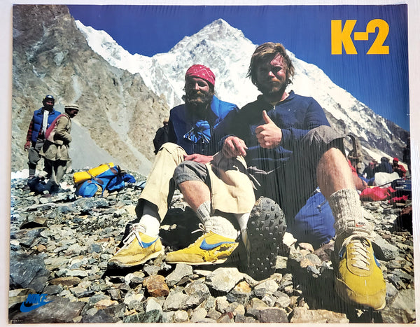 Nike Mountain Climbing K-2 (Ridgeway & Roskelley) Vintage Original 1979 Poster - Nike Inc