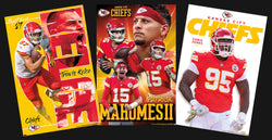 COMBO: Kansas City Chiefs Football 3-Poster Combo Set (Mahomes, Kelce, Chris Jones Posters)