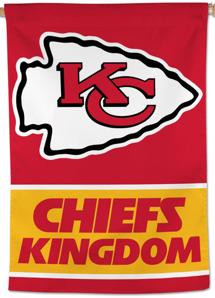 Kansas City Chiefs "Chiefs Kingdom" Official NFL Team 28x40 Wall BANNER - Wincraft