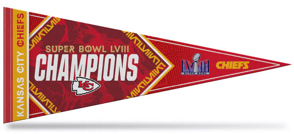 Kansas City Chiefs Super Bowl LVIII (2024) CHAMPIONS Premium Felt
