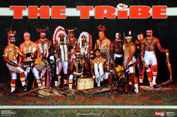 Kansas City Chiefs "The Tribe" Vintage 1991 Original NFL Poster - Costacos Final Stock Collection